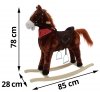 Mustang - Koń na biegunach - bardzo duży XXXL 78cm - brązowy