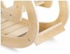 Drewniany bujak Montessori - plac zabaw - drewniany naturalny - od 12 mies.