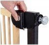Drewniana bramka rozporowa do drzwi i schodów - barierka ochronna zabezpieczająca - szerokość 76...83cm