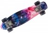 Deskorolka Fiszka 56cm - koła LED - kosmos 2