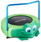 Żabka - trampolina mini dla dzieci - z rączką - 25kg max - 91cm -  do domu i ogrodu