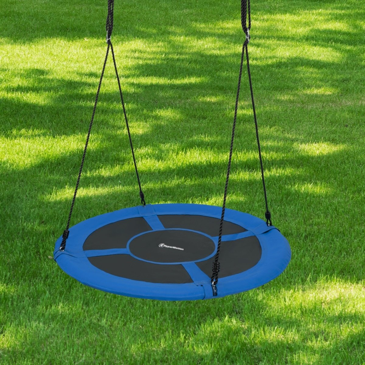 Huśtawka ogrodowa 110cm typu bocianie gniazdo HyperMotion - kolor niebieski