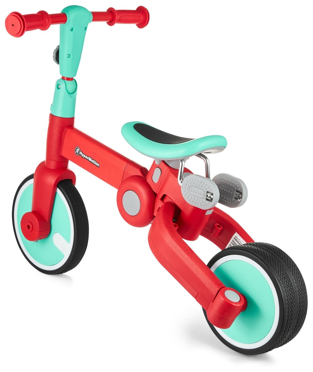 Dzięcięcy rowerek trójkołowy, biegowy, jeździk - pchacz - 5w1 od HyperMotion - Czerwony