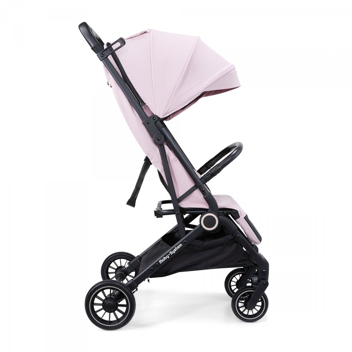 Wózek dziecięcy Spacerówka Moby-System LENA PINK PRO z funkcją WALIZKI