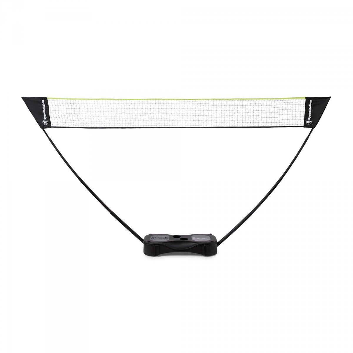 Przenośny zestaw do badmintona HyperMotion z siatką i walizką – 2 rakiety, 2 lotki