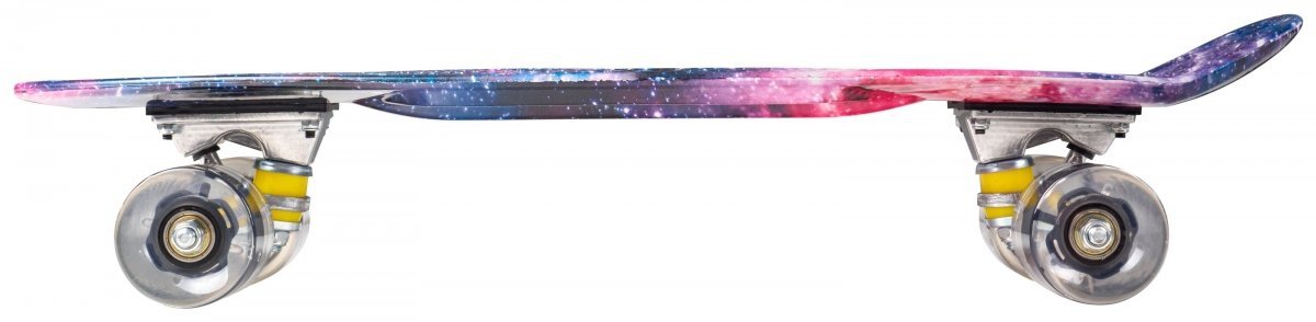 Deskorolka Fiszka 56cm - koła LED - kosmos 2