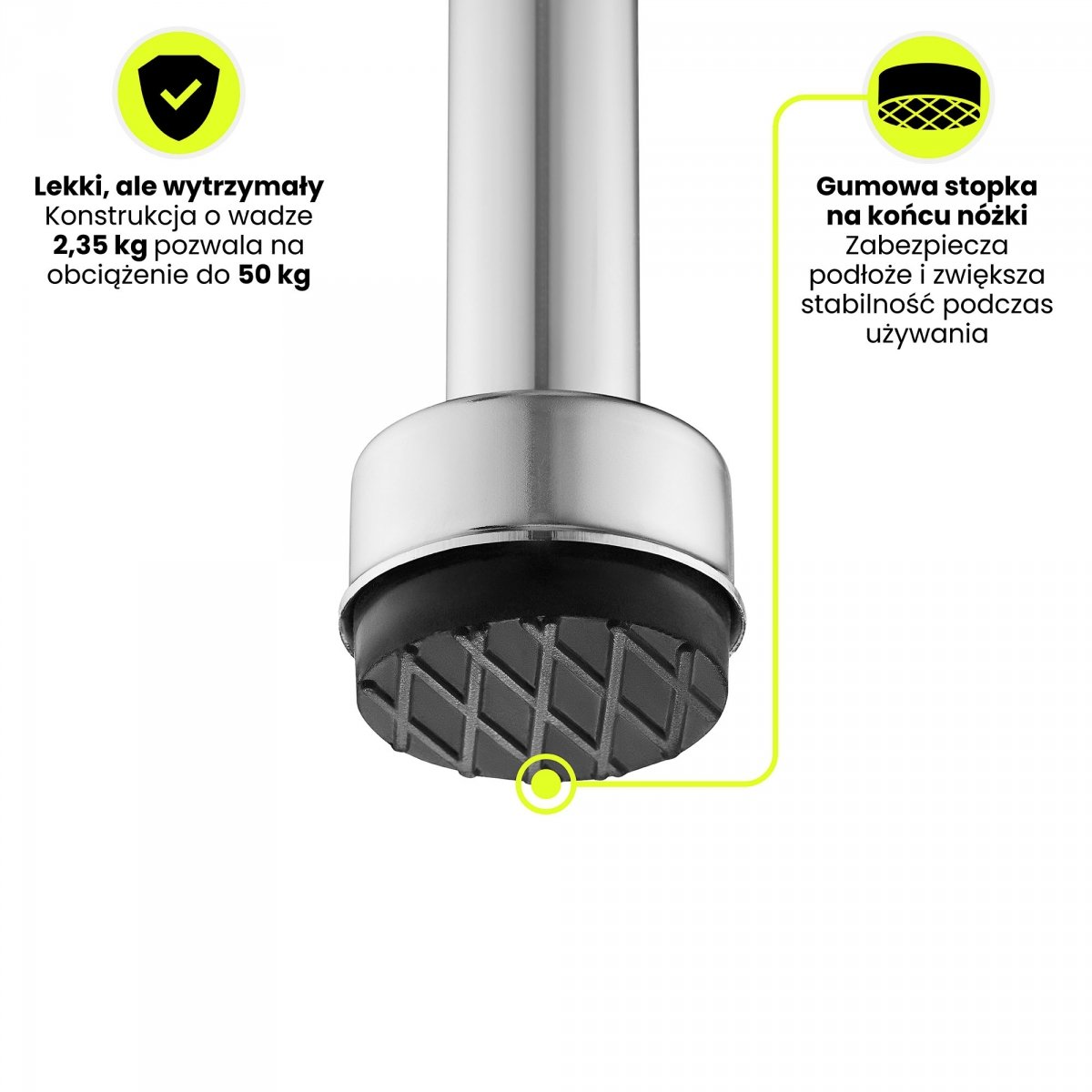 Skoczek sprężynowy typu POGO dla dzieci HyperMotion - kolor czarny