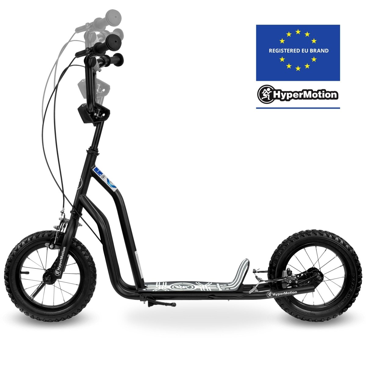 Hulajnoga Hypermotion VIVA 12 (pompowane koła 30cm) - Czarna