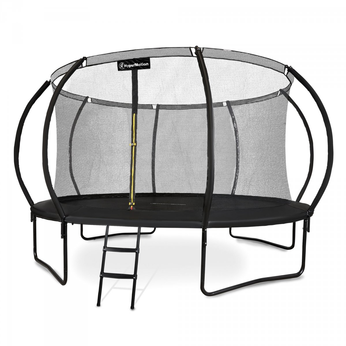 Trampolina ogrodowa XXXL dla dzieci HyperMotion - 430 cm 14FT - z drabinką i siatką wewnętrzną - do domu i ogrodu - 150kg max
