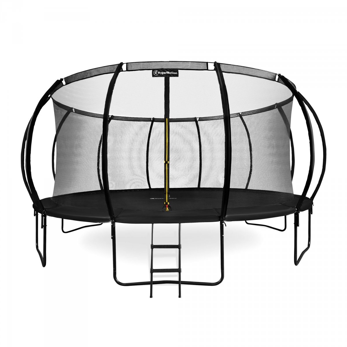 Trampolina ogrodowa XXXXL dla dzieci HyperMotion - 487 cm 16FT - z drabinką i siatką wewnętrzną - do domu i ogrodu - 150kg max