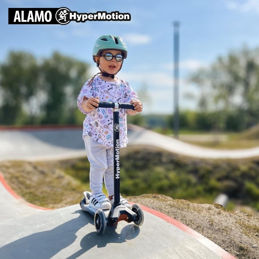 Hulajnoga trójkołowa balansowa ALAMO - Czarna+ koła LED