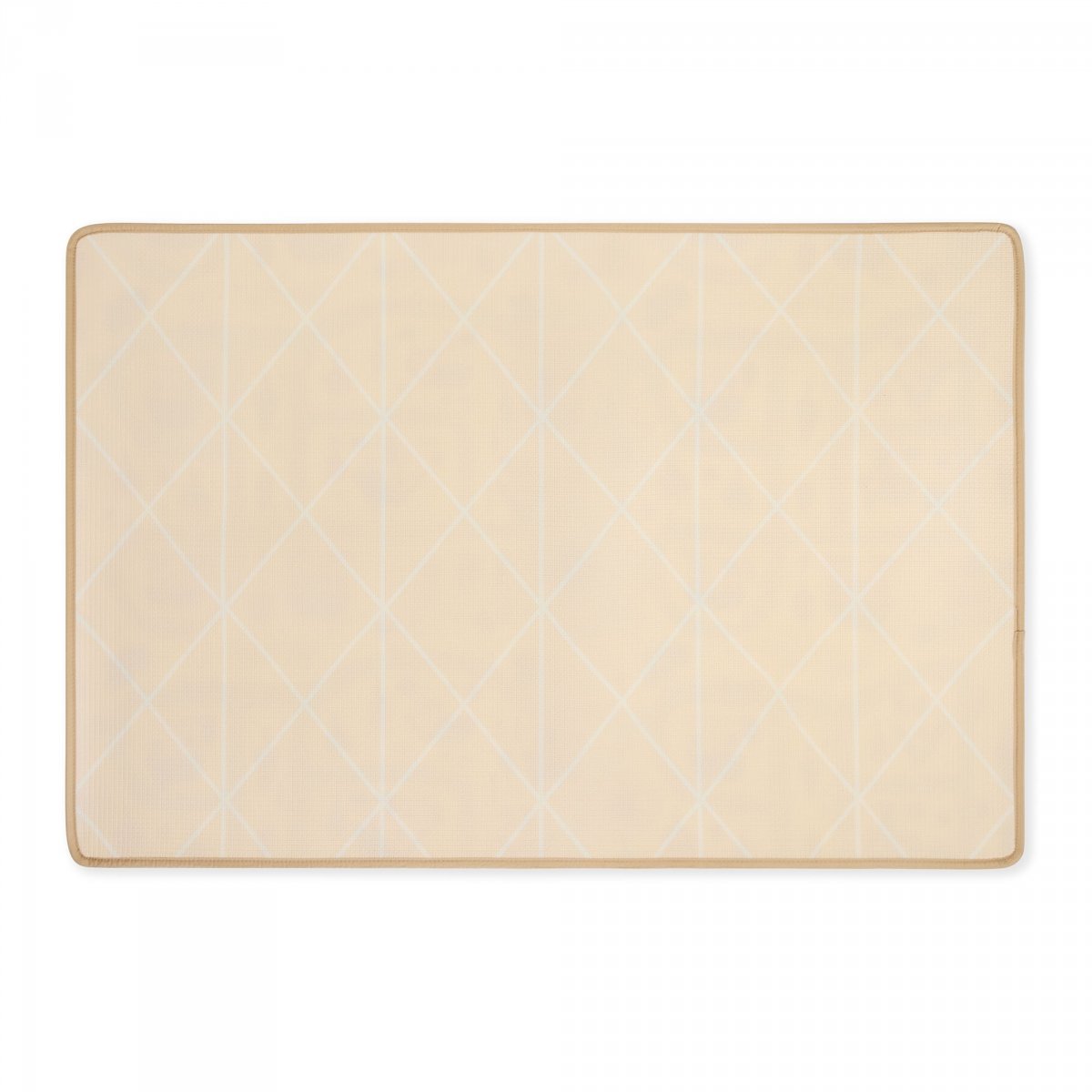 Dwustronna mata piankowa dla dzieci – Urocze miasteczko / Piaskowy beż