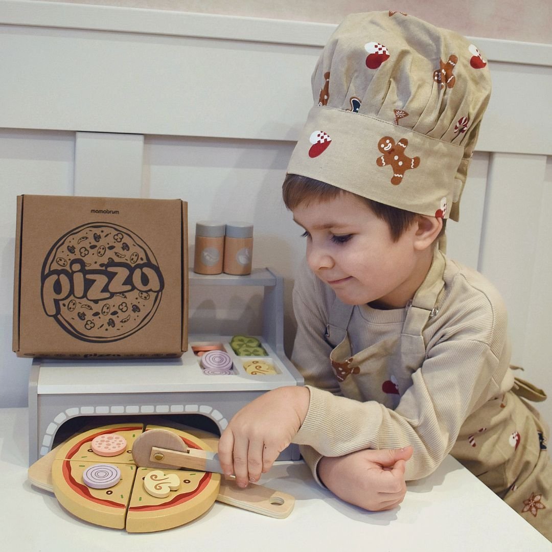 Drewniany zestaw do pieczenia pizzy