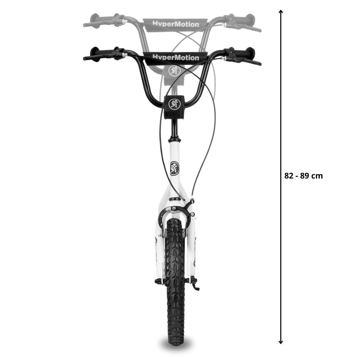Hulajnoga HyperMotion VIVA 16 (koła 40cm + 30cm) - Biała