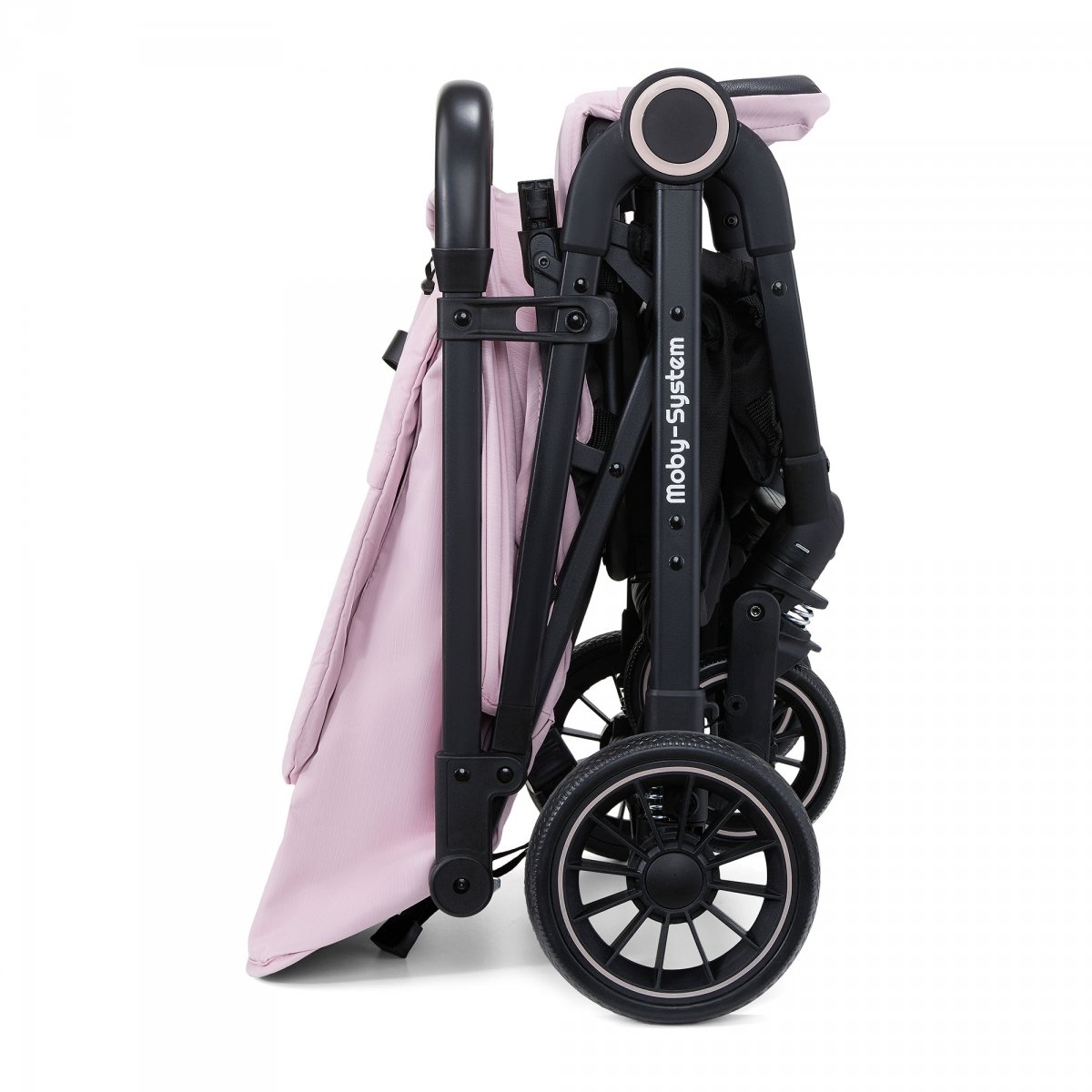 Wózek dziecięcy Spacerówka Moby-System LENA PINK PRO z funkcją WALIZKI