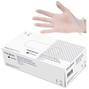 Rękawice winylowe ochronne - bezpudrowe - 100 sztuk - rozmiar XL