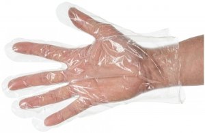 Foliowe rękawiczki jednorazowe HDPE 10μm grube - 10000 sztuk