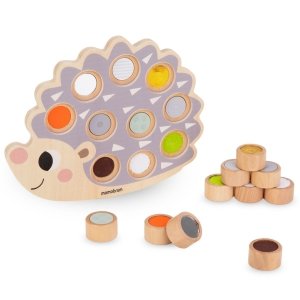 Drewniany jeż - układanka sensoryczna Montessori
