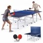 Składany stół do ping ponga na kółkach, Tenis stołowy HyperMotion – pełnowymiarowy 274 x 152,5 x 76 cm 