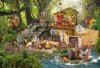 Schleich Puzzle 100el Wild Life+ 2 Figurki Schmidt 56238