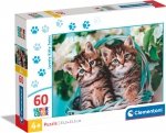 Puzzle 60 Urocze kotki Lovely Kitty Clementoni