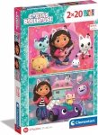 Puzzle Gabi 2w1 Koci domek Gabby Clementoni Super Color