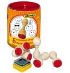 Pieczątki motywujące Buźki Stemple 6szt + Poduszka tusz Adamigo