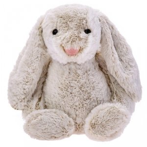 Króliczek Maskotka Przytulanka miękka Beżowy Duży Królik 30 cm Luigi