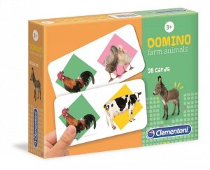 Domino Zwierzęta na farmie Gra edukacyjna Clementoni 18069