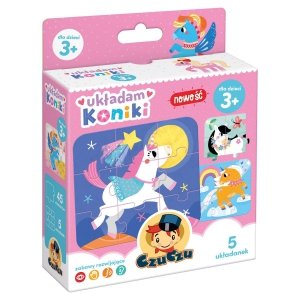 CzuCzu Układam Koniki 5 Układanek Zestaw puzzle 3+