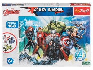 Puzzle 160 AVENGERS Crazy Shapes Junior Trefl