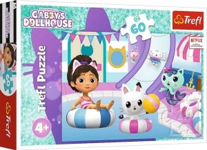 Puzzle 60 Gabi na basenie Koci Domek Gabby Trefl
