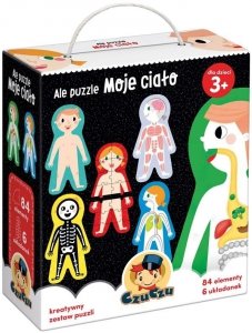CzuCzu Ale Puzzle Moje Ciało 6 Układaek 84 elem 3+