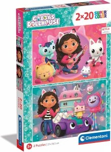 Puzzle Gabi 2w1 Koci domek Gabby Clementoni Super Color