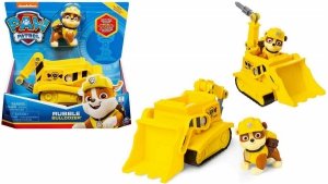 Psi Patrol BULDOŻER Z WIERTŁEM + piesek RUBBLE
