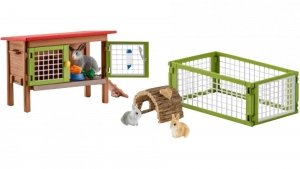 Schleich 42420 Zagroda dla królików Klatka wybieg króliczki