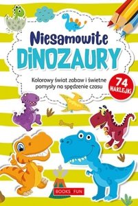 Niesamowite Dinozaury Kolorowanka z naklejkami 74 naklejki