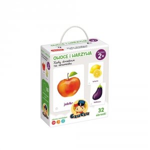 Owoce i Warzywa CzuCzu Karty obrazkowe na sznurku 2+