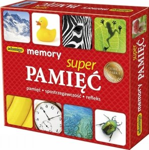 SUPER Pamięć MEMORY Układanka dydaktyczna Adamigo 80el