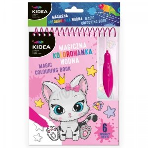 Magiczna Kolorowanka Wodna z pisakiem Kotki Kidea