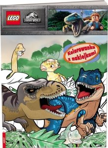 Lego Jurassic World Kolorowanka z naklejkami Dinozaury