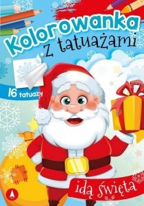 Kolorowanka z Tatuażami Idą Święta 16 Tatuaży