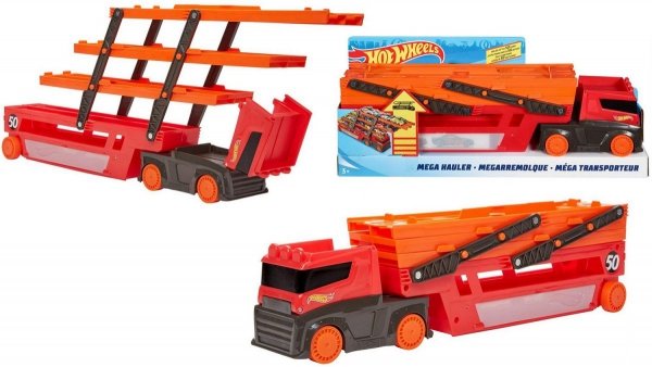 HOT WHEELS Ciężarówka Transporter TIR Laweta MATTEL GHR48