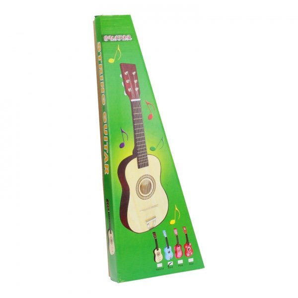 GITARA AKUSTYCZNA DREWNIANA DUŻA 59CM NIEBIESKA