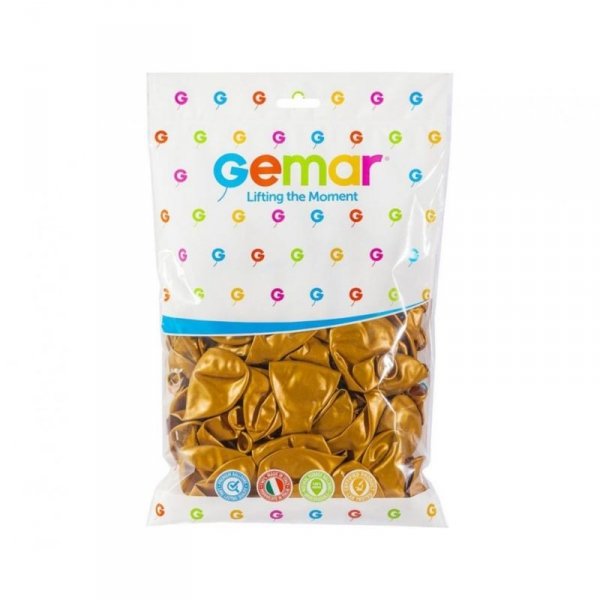 Balony metaliczne złote 100 szt