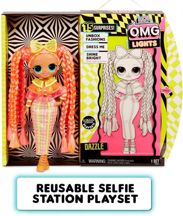 LOL OMG Lalka Lights Dazzle świecąca Surprise MGA 565185