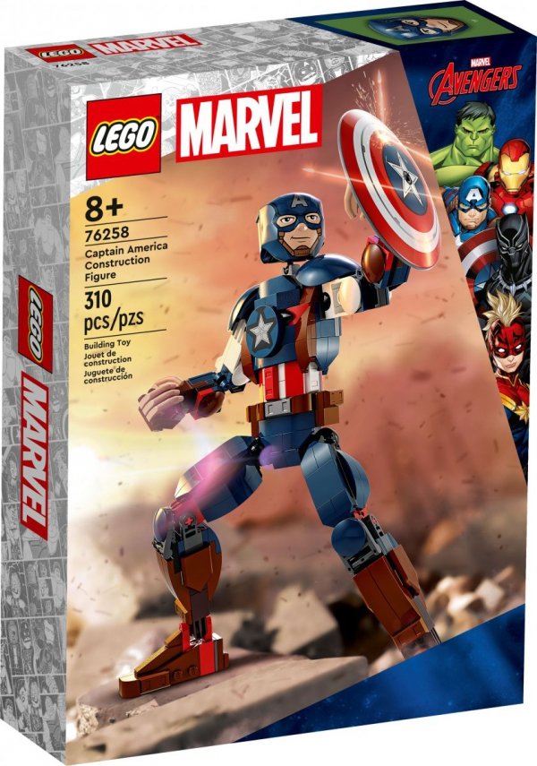 Lego Marvel 76258 Kapitan Ameryka Figurka do zbudowania