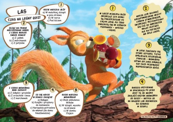 Masza i Niedźwiedź Księga quizów i faktów Ilustracje