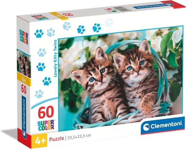 Puzzle 60 Urocze kotki Lovely Kitty Clementoni 26599