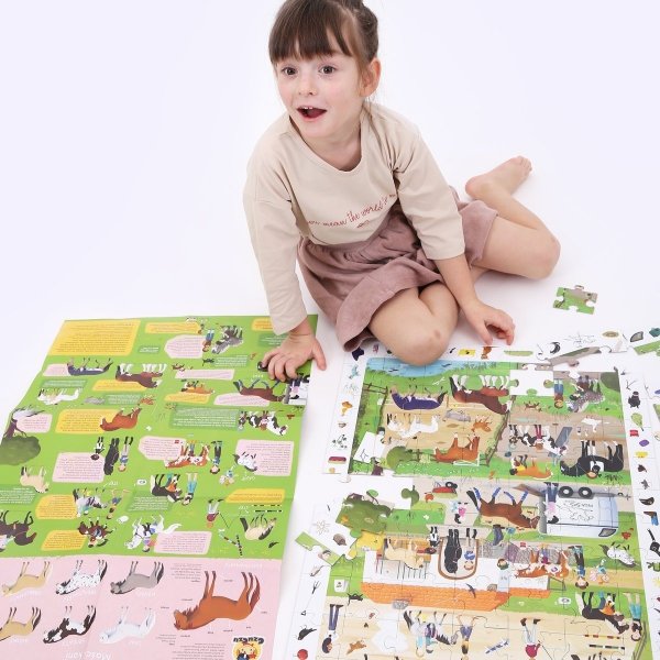 Stadnina koni CzuCzu Puzzle Obserwacyjne 84 el. 5+